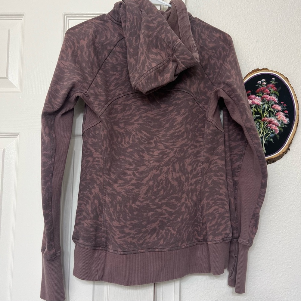 Athleta Purple Zebra Pattern Jacket Gray Active W… - image 2
